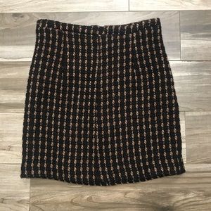 Miu Miu Brown Wool Mini Skirt, size US 2, IT 38